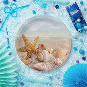 Seashell-Party-Papier-Teller Pappteller (Party)