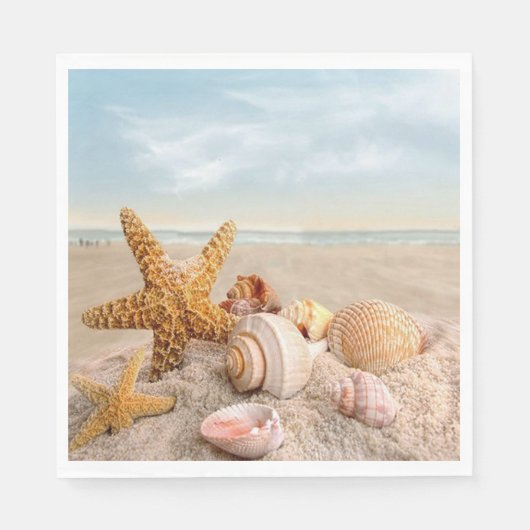 Seashell Party Servietten (Vorderseite)