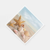 Seashell Party Servietten (Ecke)