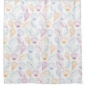Seashell Pattern Duschvorhang (Vorderseite)