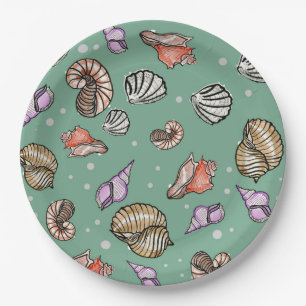 Seashell Pattern Pappteller