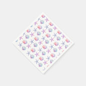 Seashell Pattern Party Serviette (Ecke)