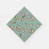 Seashell Pattern zu Paper Napkins Serviette (Ecke)