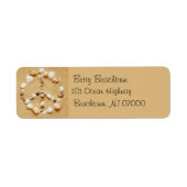Seashell Peace Sign Address Labels (Vorne)