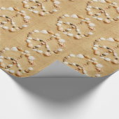 Seashell Peacesign Geschenkpapier (Ecke)