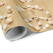 Seashell Peacesign Geschenkpapier (Rolleneckpunkt)