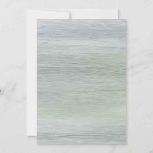 Seashell Pearls Eleganter Strand Hochzeit Einladung (Rückseite)