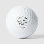 Seashell Personalisiert Bridesmaid Golfball-Gesche Golfball (Vorderseite)