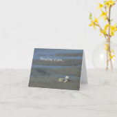 Seashell Pile Denken Sie an Ihre Karte (Gelbe Blume)