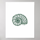 Seashell Print Poster (Vorne)