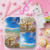 Seashell-Quadrat-Papierplatte Pappteller (Party)