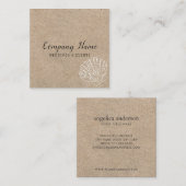 Seashell Quadratische Visitenkarte (Vorne/Hinten)