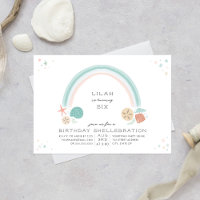 Seashell Rainbow Nautical Birthday Party