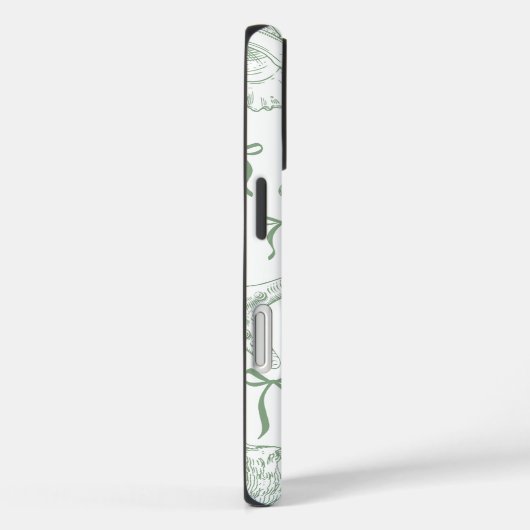 Seashell Ribbons Pattern Case-Mate iPhone Hülle (Rückseite / Rechts)