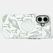 Seashell Ribbons Pattern Case-Mate iPhone Hülle (Rückseite (Horizontal))