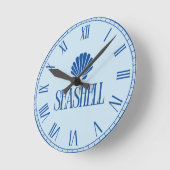 Seashell Runde Wanduhr (Winkel)