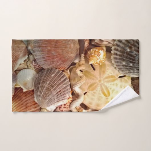 Seashell Sand Dollar Muster Handtuch (Handtuch)