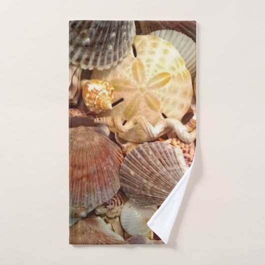 Seashell Sand Dollar Muster Handtuch (Handtuch)