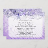 Seashell Sandstrand Hochzeit lädt seashell1 Einladung (Vorne/Hinten)