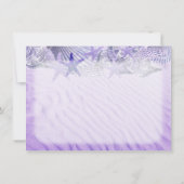 Seashell Sandstrand Hochzeit lädt seashell1 Einladung (Rückseite)