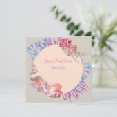 Seashell Save the Date (Stehend Vorderseite)