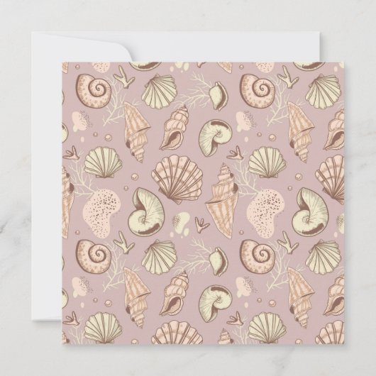 Seashell Save the Date (Rückseite)