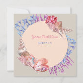 Seashell Save the Date (Vorderseite)