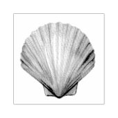 Seashell ,Scallop Muschel ,Muschel Gummi Briefmark Gummistempel (Prägung)