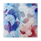 Seashell Scanner-Muster Fliese (Vorderseite)