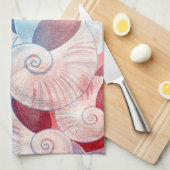 Seashell Scanner-Muster Handtuch (Viertel Falte)