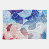 Seashell Scanner-Muster Handtuch (Horizontal)