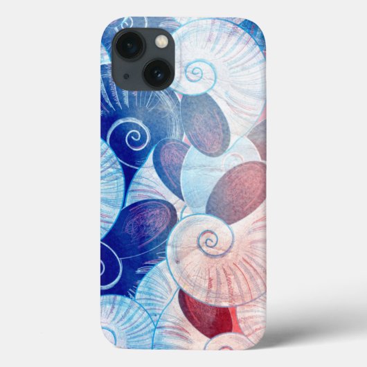 Seashell Scene Pattern Case-Mate iPhone Hülle (Rückseite)