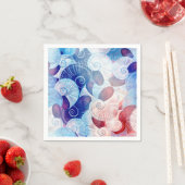 Seashell Scene Pattern Serviette (Beispiel)