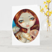 "Seashell-Schönheits-" Gruß-Karte Karte (Gelbe Blume)