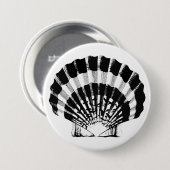 Seashell - schwarz und weiß button (Vorne & Hinten)