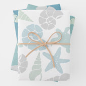 Seashell & Sea Turtle Pattern Geschenkpapier Set (Beispiel)