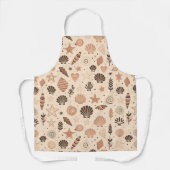 Seashell Seamless Pattern Schürze (Vorderseite)