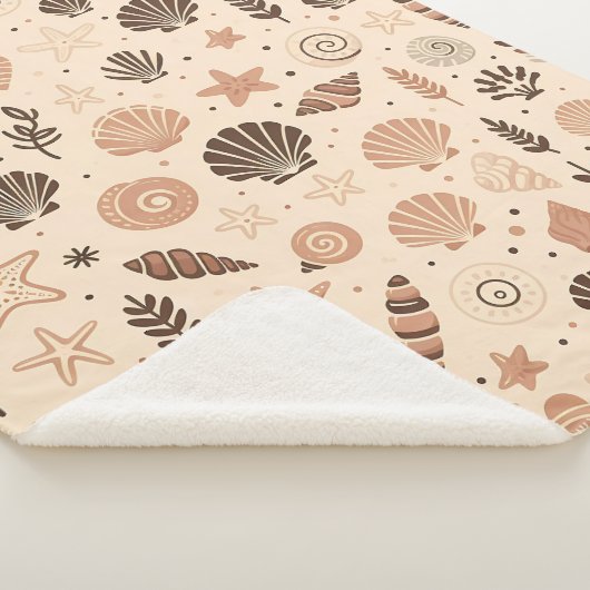 Seashell Seamless Pattern Sherpadecke (3/4)
