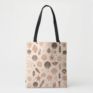 Seashell Seamless Pattern Tasche