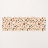 Seashell Seamless Pattern Yogamatte (Rückseite (Horizontal))