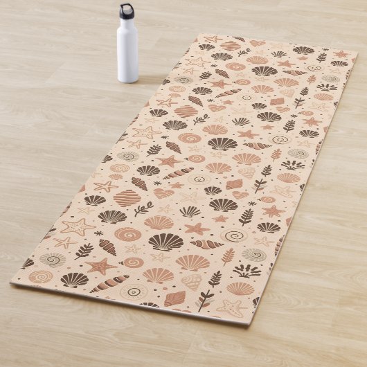 Seashell Seamless Pattern Yogamatte (Beispiel)