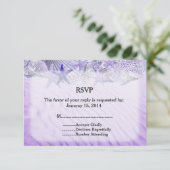 Seashell Seesterne Hochzeit RSVP seashell1 Karte (Stehend Vorderseite)