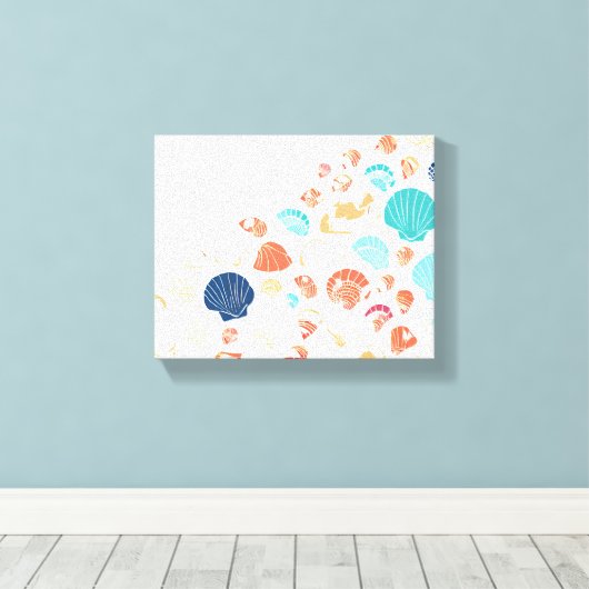 Seashell Shore Leinwanddruck (Insitu (Holzboden))