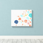 Seashell Shore Leinwanddruck (Insitu (Holzboden))