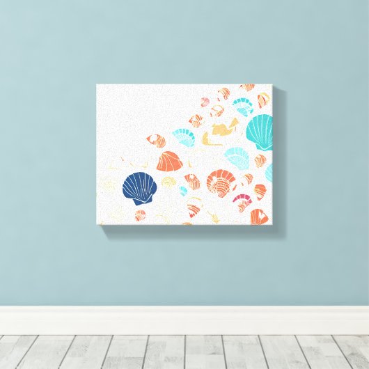 Seashell Shore Leinwanddruck (Insitu (Holzboden))