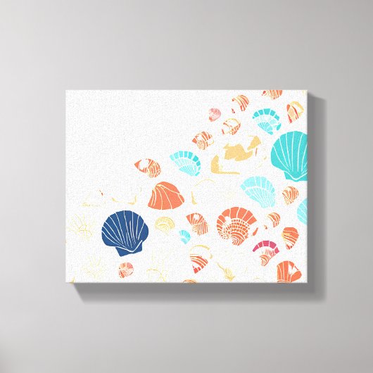 Seashell Shore Leinwanddruck (Vorderseite)