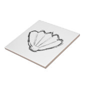 Seashell Sketch Fliese (Seite)