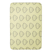 Seashell Sketch Zeichnend Muster Badematte (Vorderseite Vertikal)