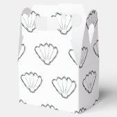 Seashell Sketch Zeichnend Muster Geschenkschachtel (Geöffnet)