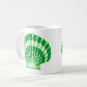 Seashell - Smaragdgrün Kaffeetasse (Vorderseite Links)